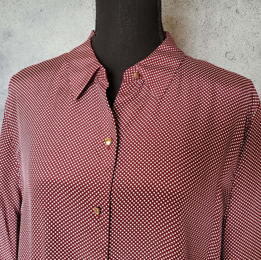 Ann Taylor silk blouse, size L. - Picture 6 of 8